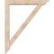Ekena Millwork Traditional Traditional Smooth Bracket w/ Offset Brace, Douglas Fir, 5 1/2"W x 36"D x 44"H BKT0604X36X44TRA01SDF - alternate 2